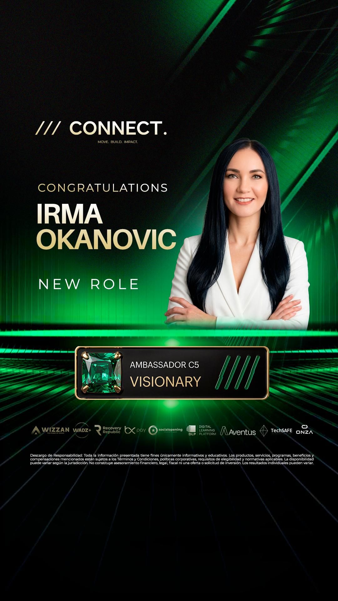 Irma Okanovic — Ambassador C5 VISIONARY